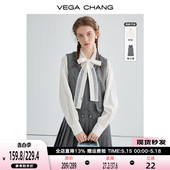 新款 CHANG无袖 慵懒小香风百褶裙子 背心连衣裙女2024年春季 VEGA