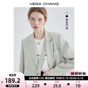 VEGA 法式 女2024年春秋新款 CHANG小西装 小众宽松显瘦女士西服外套