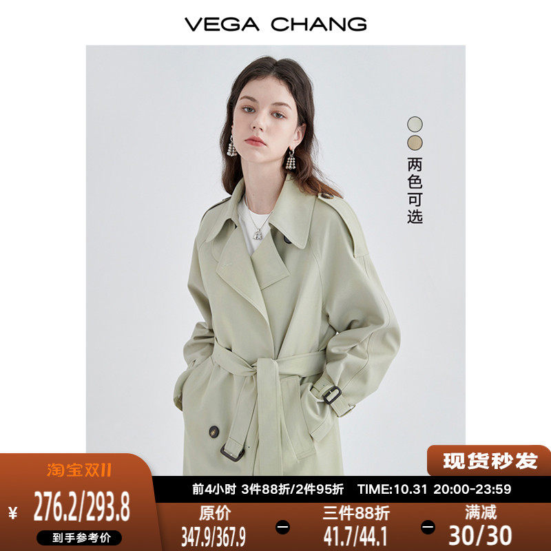 VEGA CHANG风衣女中长款2023秋新款高级感大衣小个子英伦风外套怎么样,好用不?