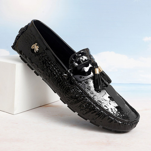 豆豆鞋男2025新款软底软皮驾车鞋