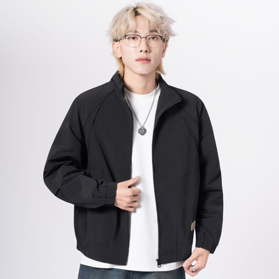 2025秋季新款男装立领夹克外套