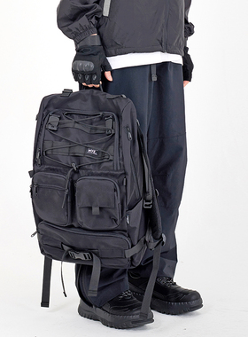 MYE潮牌机能书包旅游摄影相机背包登山包大容量旅行电脑双肩包男