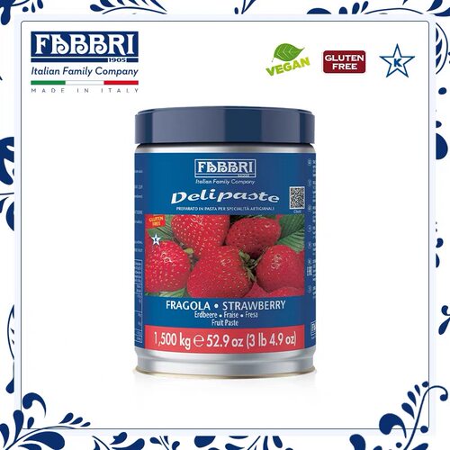 法布芮Fabbri意大利进口草莓味调味酱冰淇淋蛋糕甜品原材料1.5kg