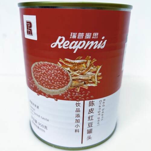 瑞普蜜思Reapmis 陈皮红豆沙罐头 950g 甜品糖水奶茶添加料