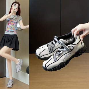 ins女学生休闲运动百搭板鞋 2025小白鞋 韩版 女夏季 街拍YST01 新款