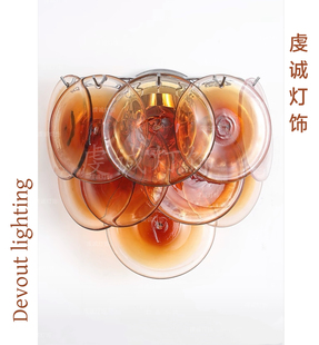 法式复古客厅壁灯中古风设计师款卧室床头灯民宿酒店过道楼梯壁灯