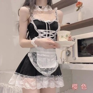 性感内衣大码胖妹妹cos女仆套装蕾丝诱惑纯欲制服情绪睡衣女器却