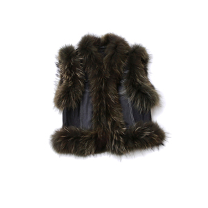 2023冬新款皮草真狐狸毛马甲女设计感百搭款背心洋气高级感外套女