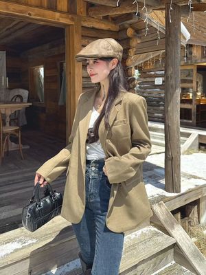 2026春秋款韩版修合体百搭西装外套女百搭显瘦气质款外套女装上衣