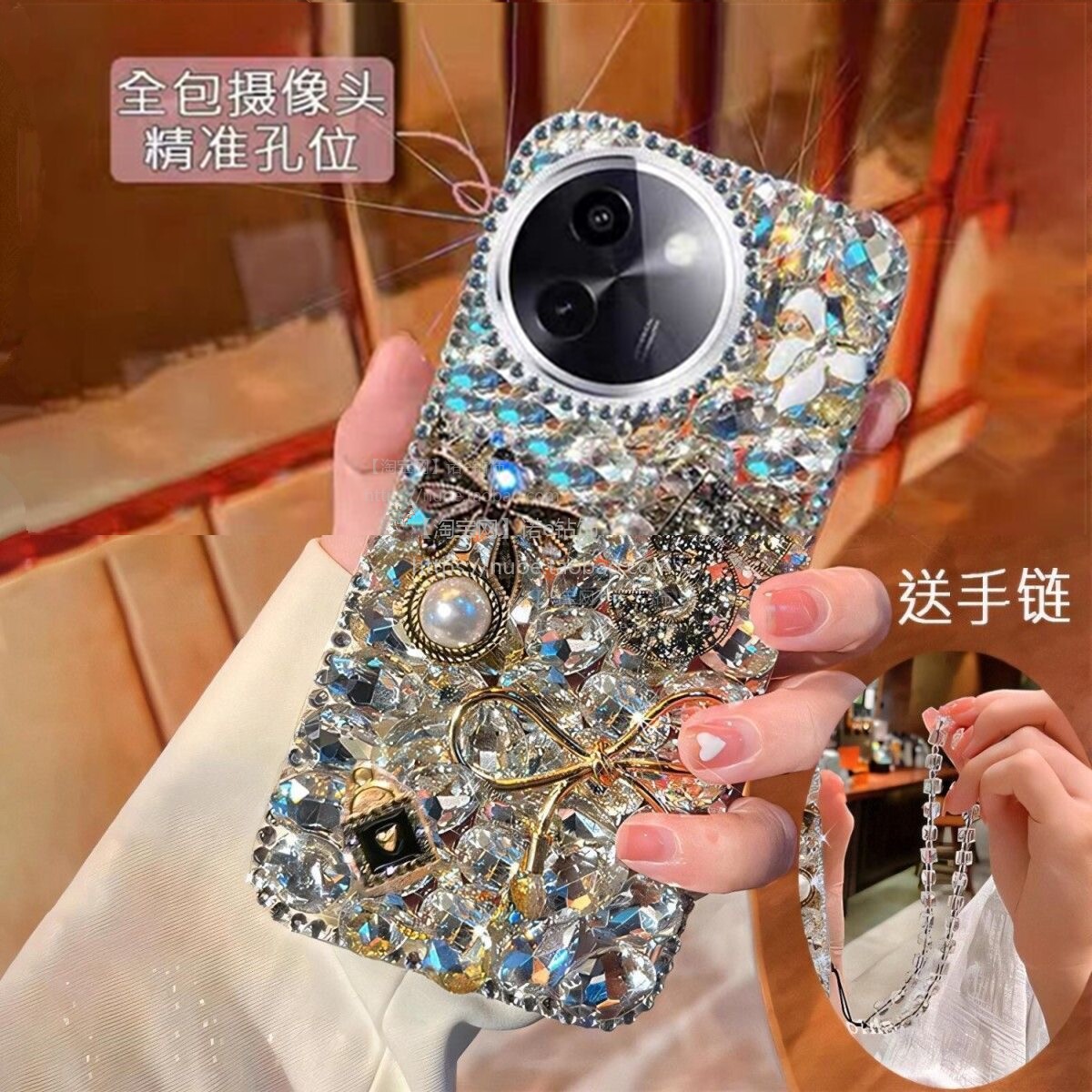 适用vivoy200i满钻手机壳Y200女新款奢华水钻V2354A全包防摔y100防摔vivoY37/5G创意个性y100i外壳x100网红潮