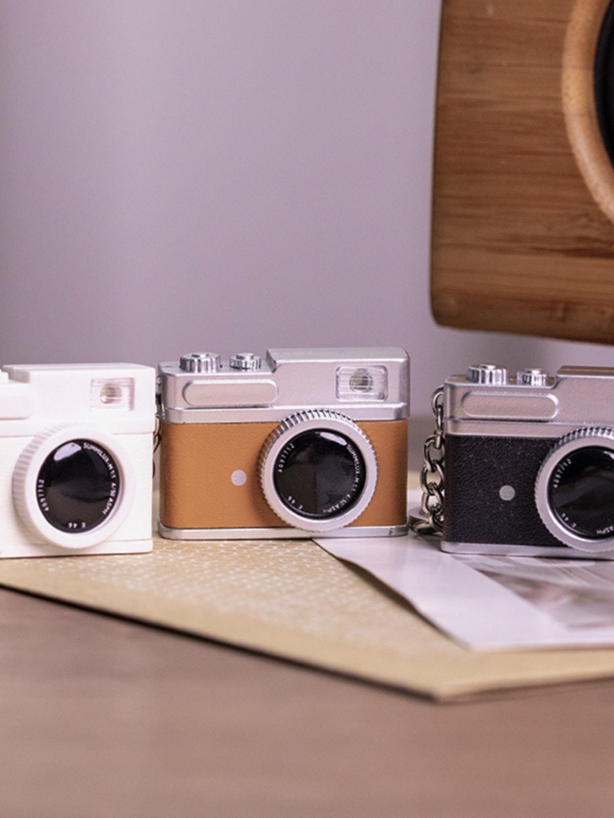 남학생과 여학생을 위한 미니 카메라 목걸이 어린이 장난감 플래시 카메라 사운드 펜던트 펜던트