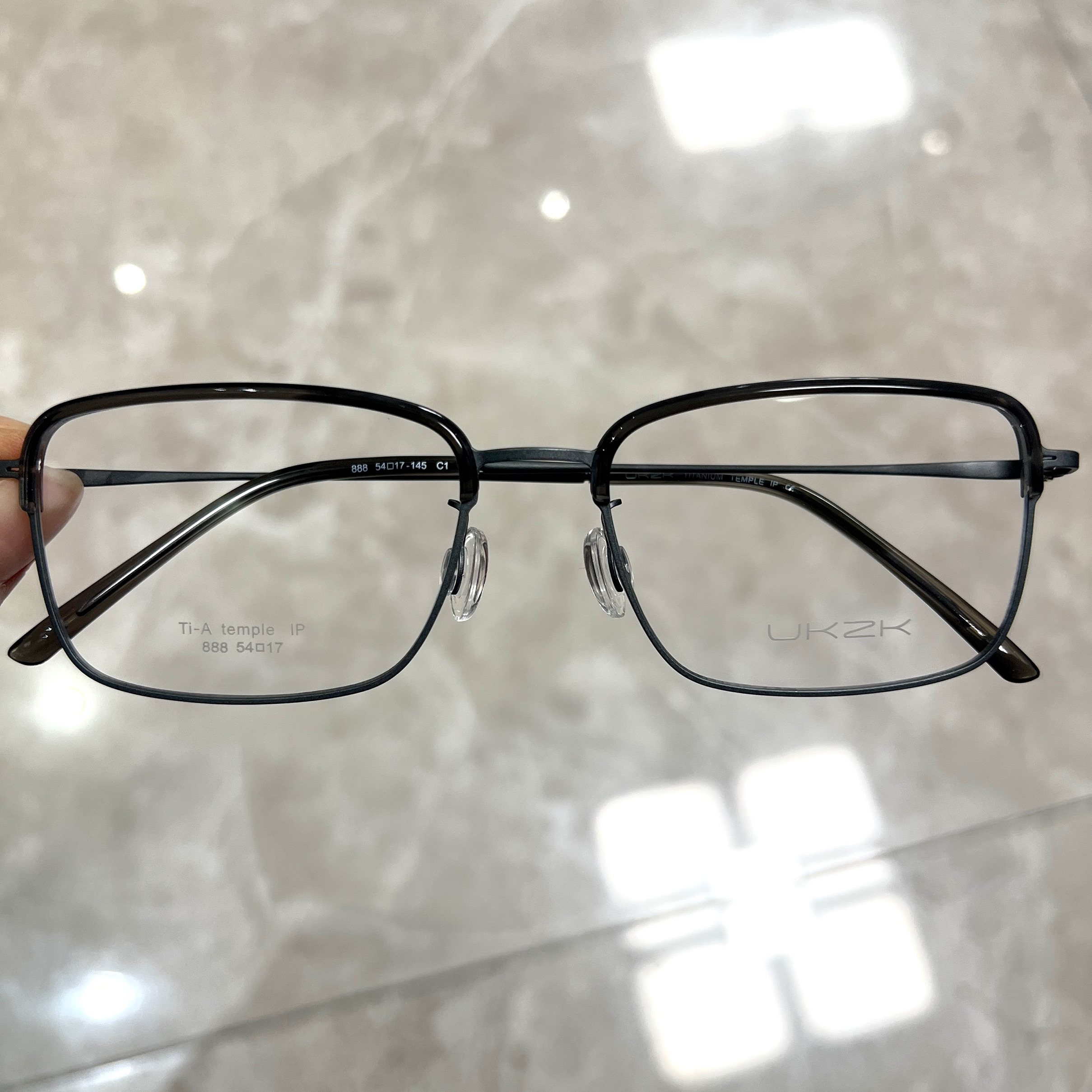 纯钛眼镜框9克超轻男商务休闲