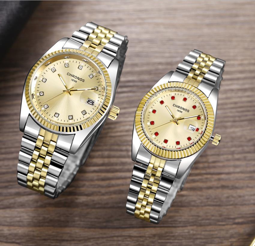 Luxury waterproof quartz watch business Stainless Steel手表-封面