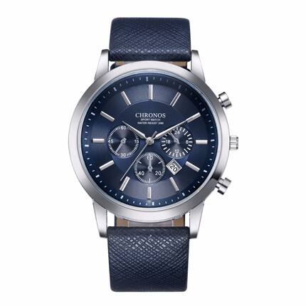 Men Quartz Leather Strap Sport Business Watch商务经典手表