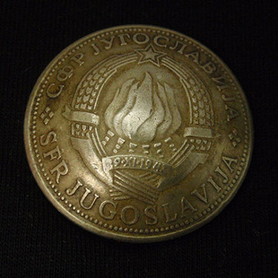 约27MM 手工制作养牛硬币扣 麦穗火焰 财布扣 D26一08 外国真硬币