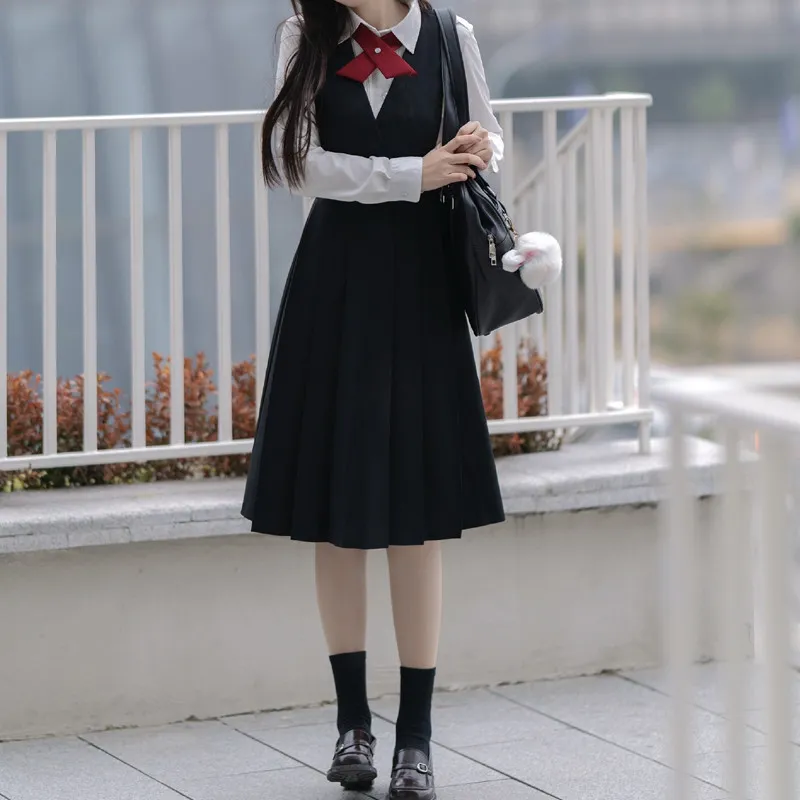 正版护奶裙jk制服裙基础款全套卡奶裙学院风日系背心裙校班服