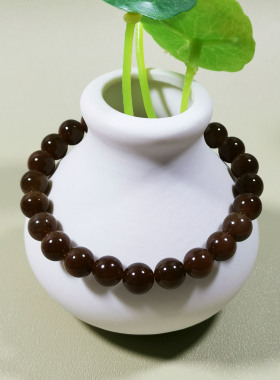 天然和田玉糖玉8mm手串圆珠手链