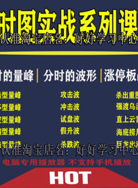 股票分时图形态量价读懂分时图成交量盘口战法技术股票视频教程