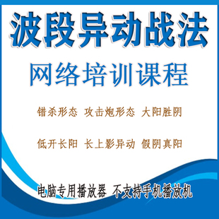 股票教学视频趋势波段波段交易法短线战法实战买卖点技术操作教程