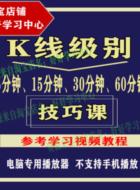 5分钟15分钟30分钟60分钟K线级别实战技巧视频教程 编号061
