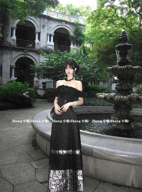 新中式国风黑色改良汉服马面裙女春秋新款高腰显瘦半身裙上衣套装