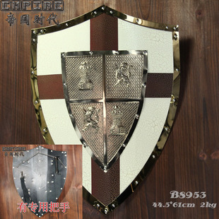 中世纪骑士盾牌古罗马武士挂饰舞台表演道具装饰盾牌原创怀旧新品