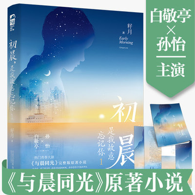 赠书签 初晨是我故意忘记你1   正版包邮 孙怡白敬亭主演电视剧《与晨同光》原著小说