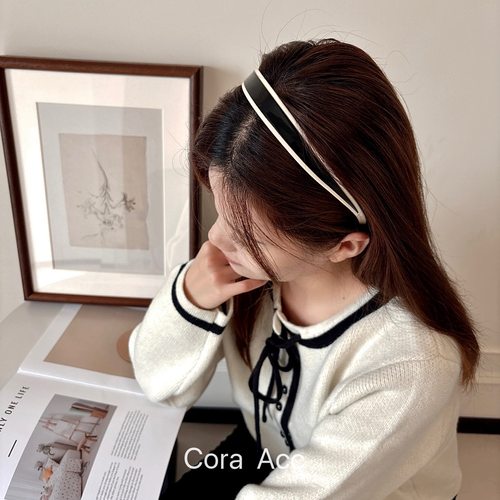 韩系高级感带齿防滑U形百搭发箍