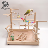 桌面鹦鹉站架树枝玩具虎皮牡丹玄风专用互动训练站杆落地鸟站架子