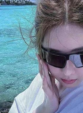 未来感雪地墨镜女高级感滑雪护目镜防风运动发箍太阳眼镜防紫外线