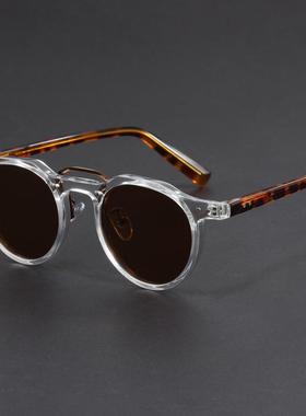 小圆框板材嘻哈朋克风时尚达人个性太阳镜欧美街拍网红ins墨镜