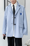 2023春新款小西装男士日系港风宽松潮帅气西服外套上衣XZ02P95，男装西服，星座101A-1