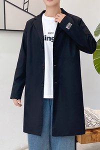 2023春中长款小西装男士日系港风潮帅气宽松西服外套新款 XZ01P85图片