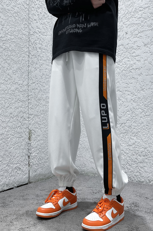 2023春夏装松紧腰港风缩脚卫裤男运动裤休闲裤KK31-KK37-P45,男装休闲裤,星座101A-1