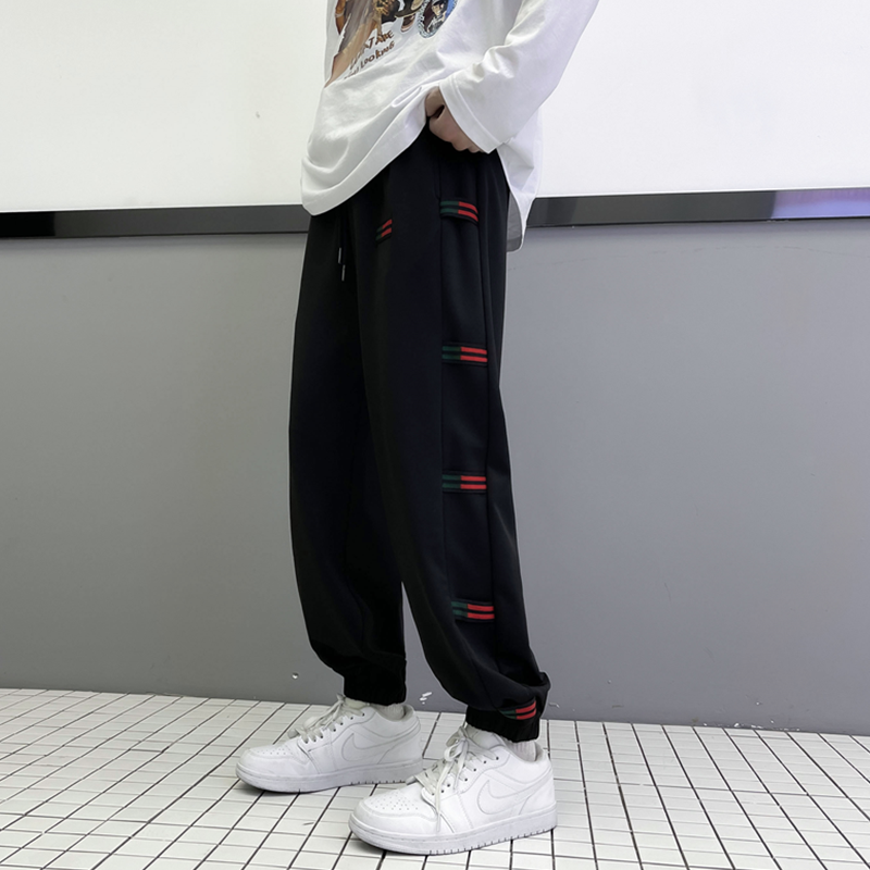2023春夏装松紧腰港风缩脚卫裤男运动裤休闲裤   KK30-P45图片
