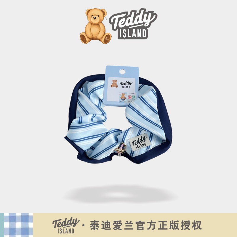 正版泰迪爱兰teddy韩系学院风格子小熊发圈女生头绳扎丸子头马尾