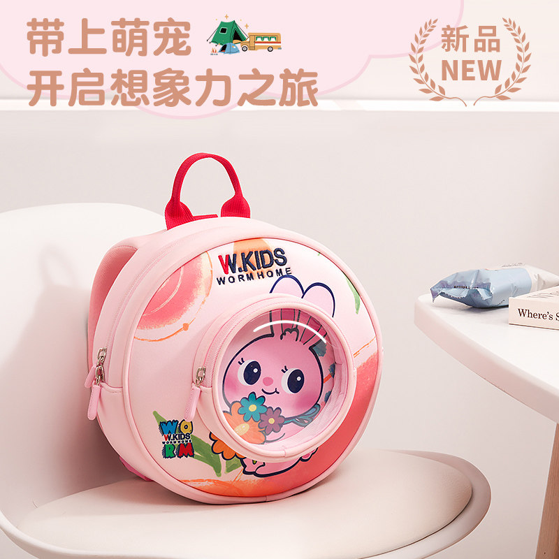 日本Douvee2025新款儿童小书包女孩外出背包幼儿园男童迷你双肩包