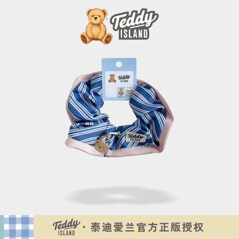 正版泰迪爱兰teddy学院风大肠圈发圈儿童皮筋扎头发女童发绳发饰