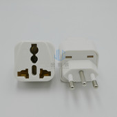 全新白色 1巴西规旅行电源转接头 黑色 11A 巴西三圆脚转换插头WD