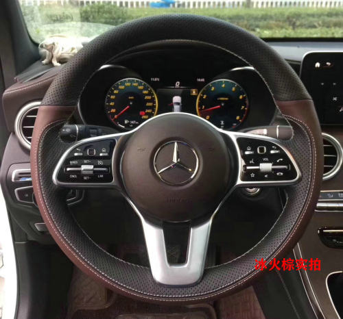 奔驰19款C200L CLA260 GLC20019款 E200  E300手缝运动款方向盘套