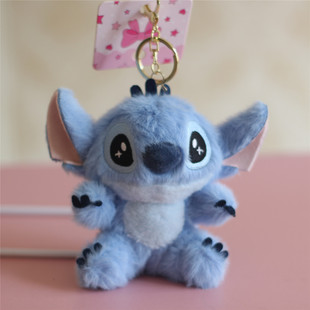 卡通星际宝贝史迪仔毛绒玩具情侣钥匙扣背包玩偶小挂件公仔小礼物