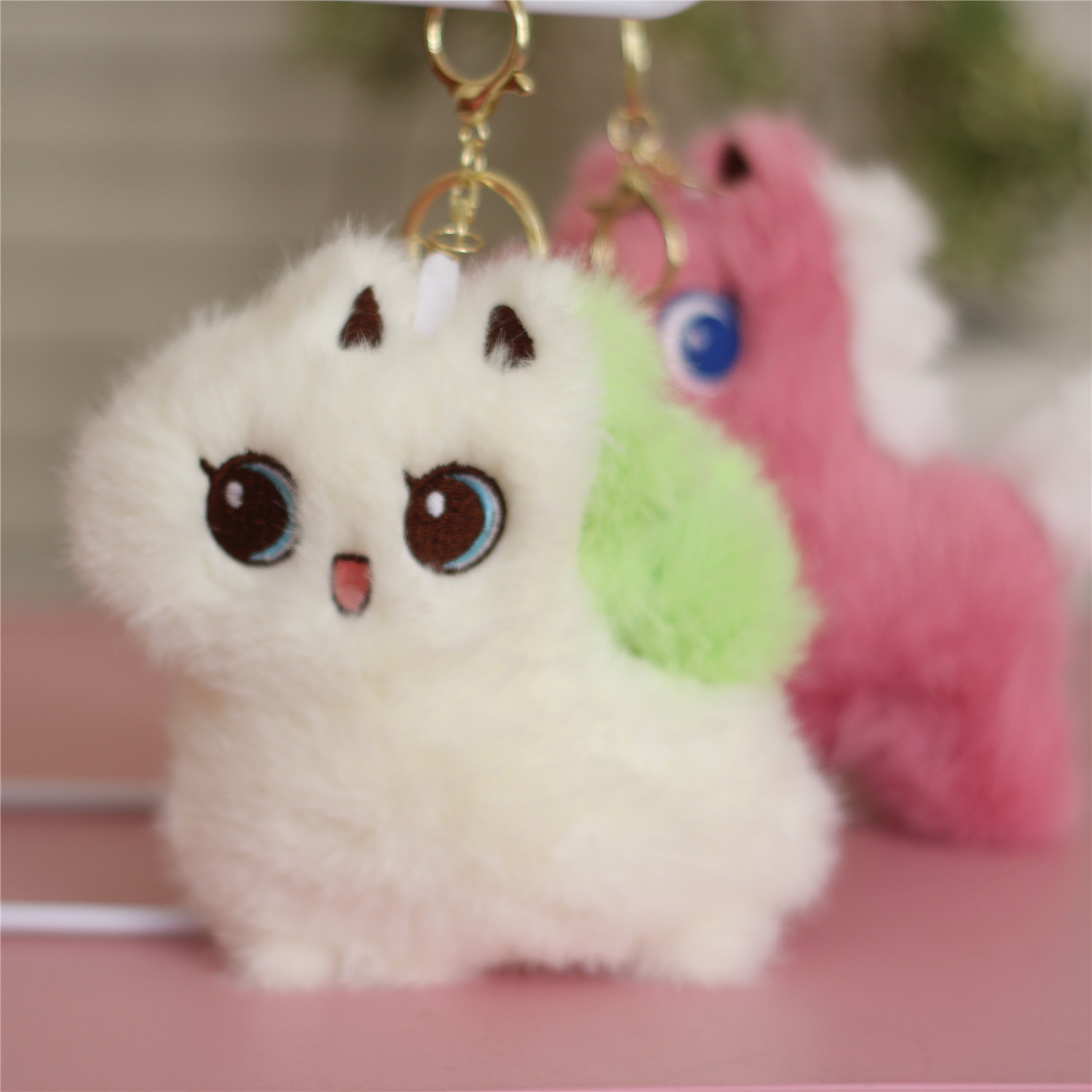 可爱发音小马毛绒包包小挂件玩偶