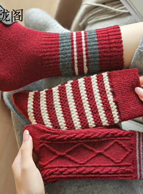 2026年马年本命年袜子红色女款中筒袜礼盒装新年过年礼物发财暴富