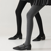 加绒加厚格雷系打底裤 灰色连裤 袜子女秋冬款 微压瘦腿外穿保暖提臀