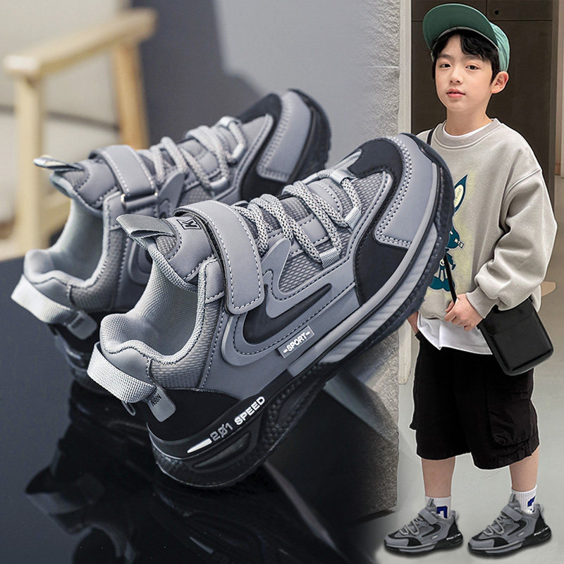 李一柠男童运动鞋秋冬季棉鞋初中小学生男孩跑步鞋大童魔术贴男鞋,流行男鞋,时尚休闲鞋,淘宝优惠券,粉丝福利购,淘宝优惠卷
