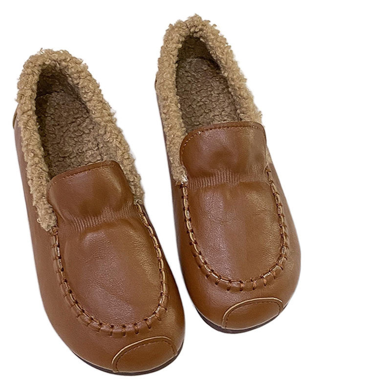 宽胖脚一脚蹬加绒加厚雪地靴女皮面孕妇加厚保暖豆豆棉鞋,流行男鞋,时尚休闲鞋,淘宝优惠券,粉丝福利购,淘宝优惠卷