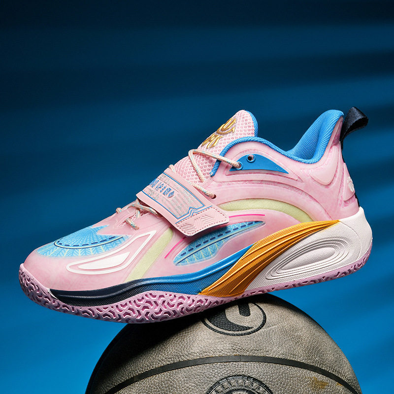 跨境 2025新款篮球鞋男女低帮实战网面减震软底学生跑步运动鞋