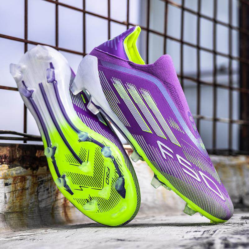 跨境2025新款世界杯足球鞋男女低帮学生AG长钉碎钉比赛训练运动鞋