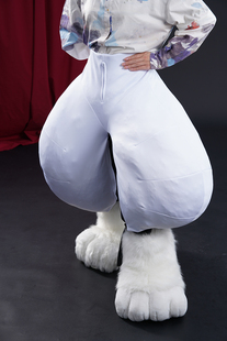 触手猫 福瑞fursuit兽装曲腿加大码furry一体式填充兽装