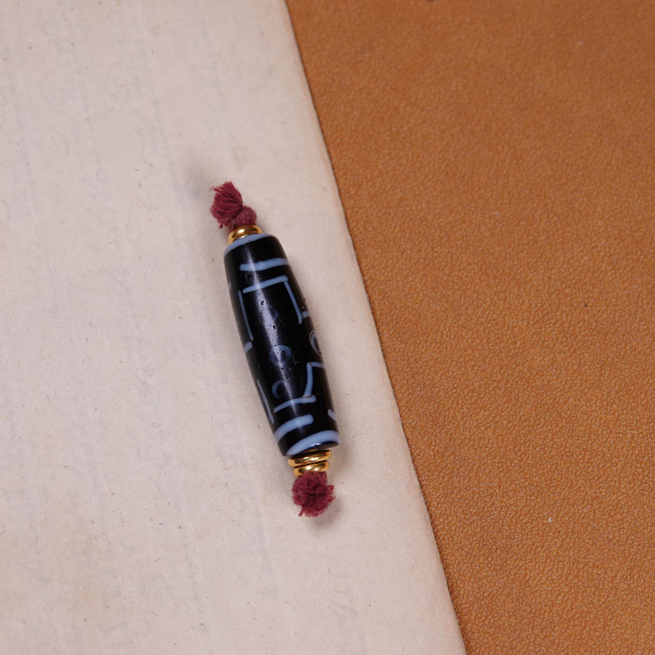 藏系老琉璃九眼天珠文玩diy纯手工念珠手串项链配珠吊珠一图一物